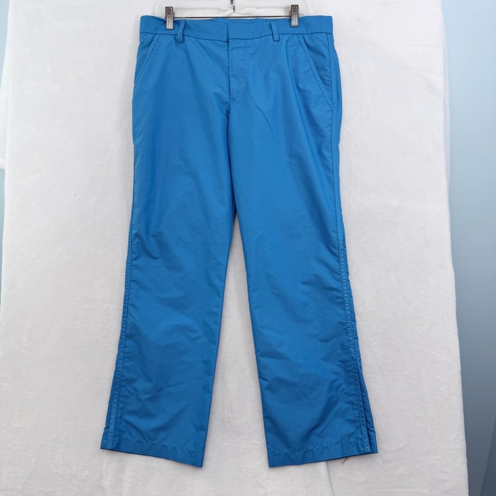 J. Lindeberg Pants Mens 34x30 Blue Performance Straight Leg Relax